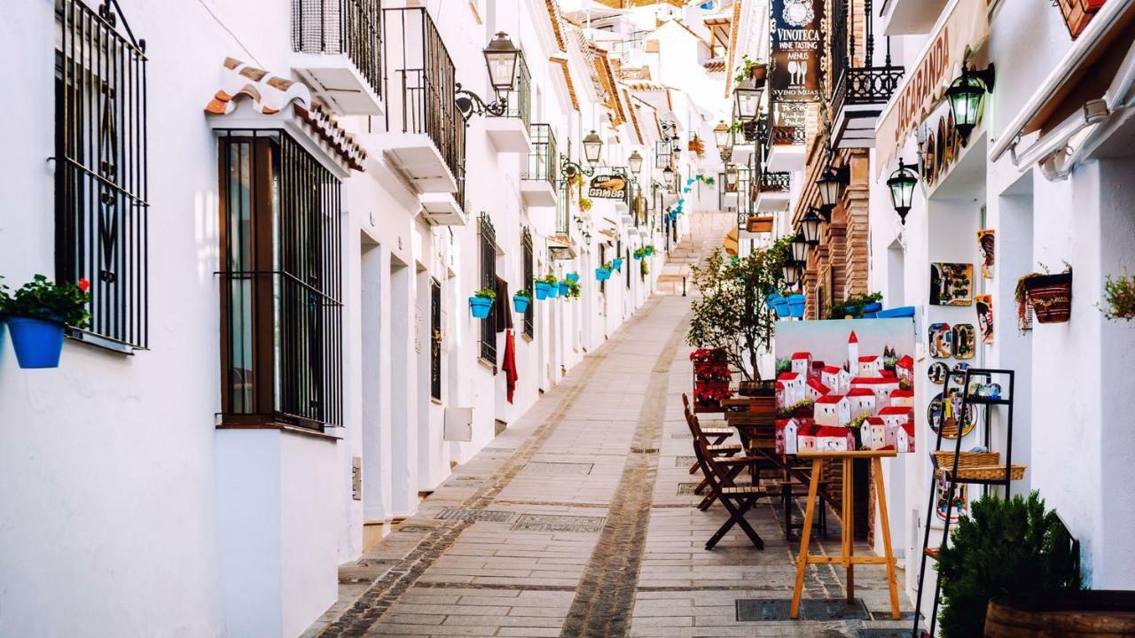 El Paraiso, Apartamento En Mijas Pueblo Con Bonitas Vistas A La Costa Y Con Piscina Διαμέρισμα Εξωτερικό φωτογραφία